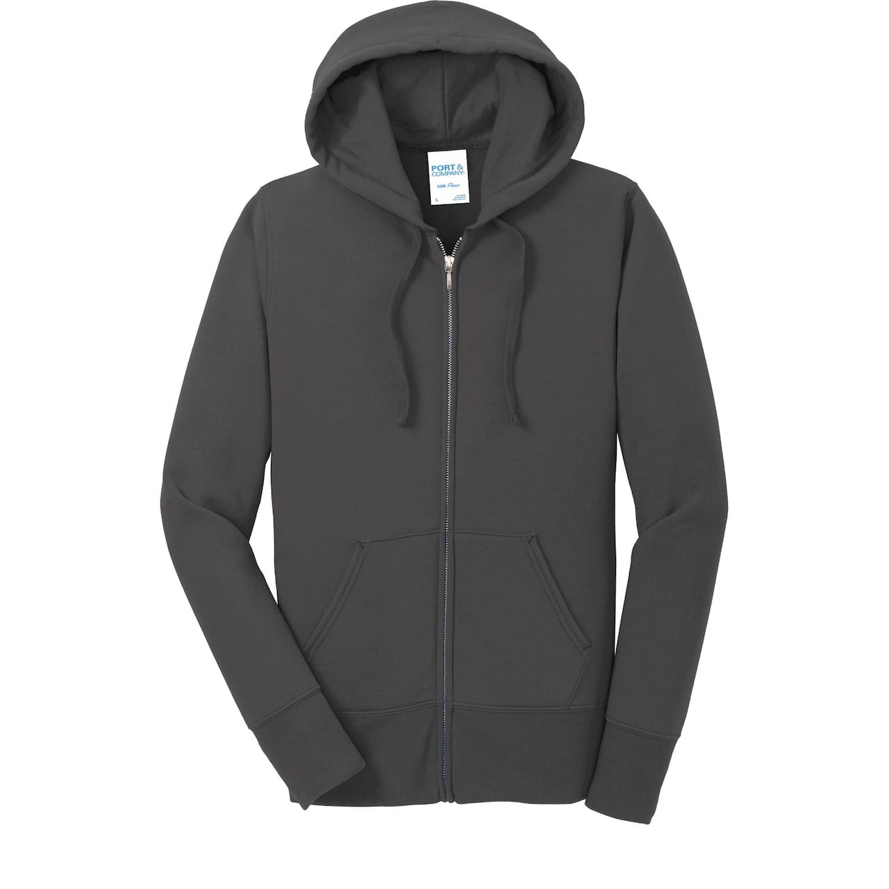 Port & Company® Ladies Core Fleece Full-Zip Hooded Sweatshirt